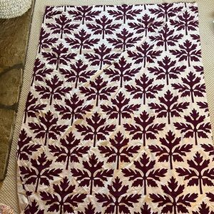 2 urban outfitters velvet leaf curtain panels